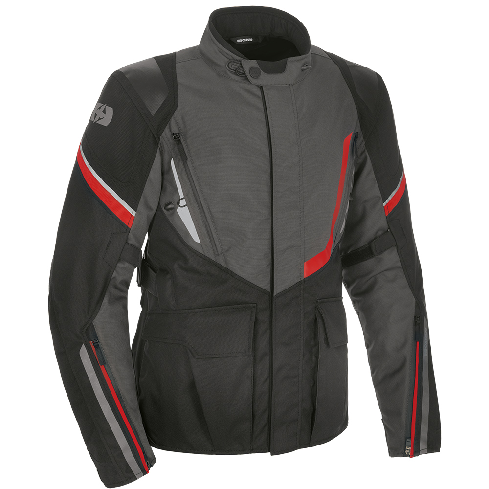 Oxford  Oxford Montreal 4.0 MS Dry2Dry Jacket Black Grey & Red